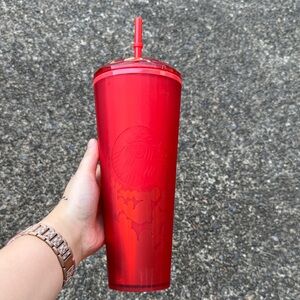 Starbucks Bold Red Valentines Tumbler with Straw (3 for $55)